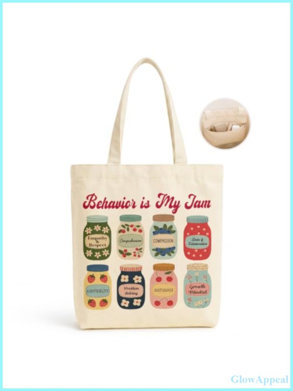 Canvas Tote Bag for Women Girls Friends Teacher Gift Reusable Beach Shopping